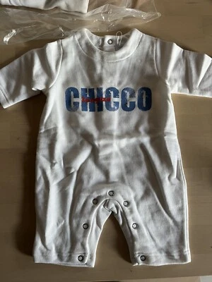 tutina chicco 1 mese 50 cm cotone leggero garzato bianco nuovo bambino neonato - Immagine 1 di 4