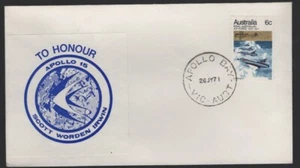 1971 Australia Honour APOLLO 15 Scott Worden Irwin Space Flight Cover - Foto 1 di 1