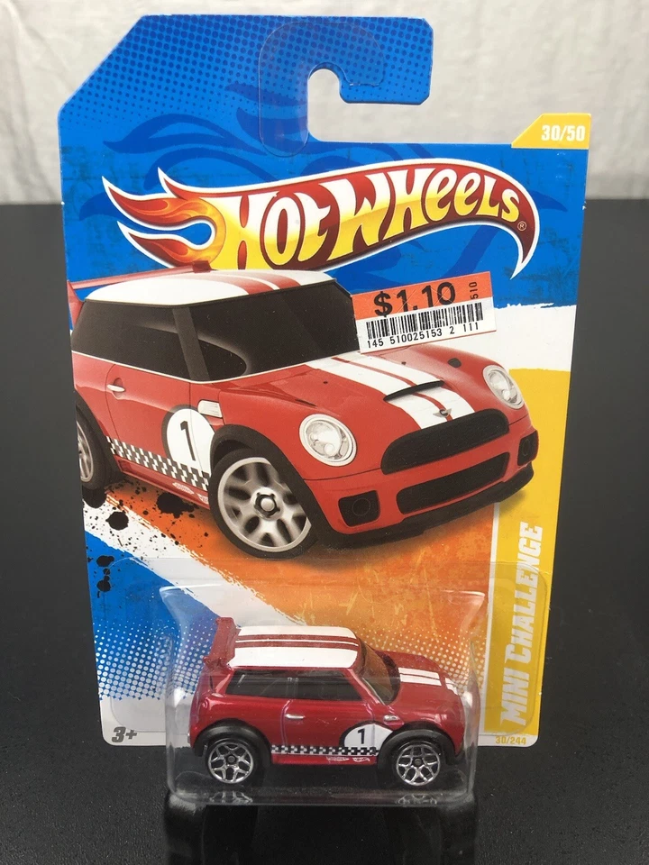 Hot Wheels Mini Challenge 30/244 2011 New Models 30/50 Red NIP Sticker On Card - Image 1 of 1
