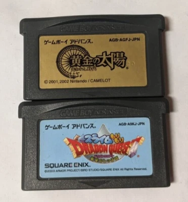 Nintendo Game Boy Advance Japonés Lote de 2 - Golden Sun & Dragon Quest -BCcx68 Foto 1 de 3