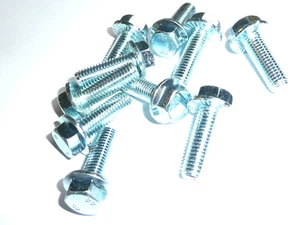 M10 X 30 din 6921 Alto Tensile Acciaio Grado 8:8 Hex Flangiato Bulloni Zinco - Picture 1 of 9