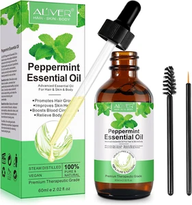 Olio Essenziale Di Menta Piperita 60Ml, per Diffusore, Avanzato, Capelli, Cresci - Foto 1 di 12