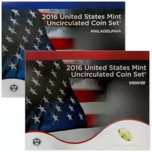 2016 P & D US Mint Set Uncirculated 28 Coins OGP Original Mint Packaging (O) - Picture 1 of 5