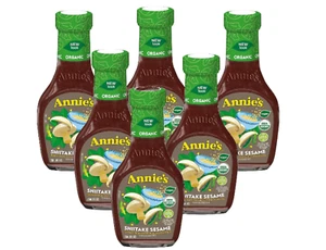 6-PACK Annie's Organic Shiitake Sesame Vinaigrette Salad Dressing, Vegan, 8 oz - Picture 1 of 3