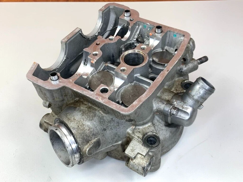 08 Kawasaki KX 450 KX450F Engine Cylinder Head Top End *damaged 8-C - Image 1 of 4