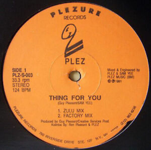 Plez - Thing For You / Missing Lover (12")