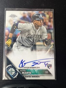 2016 Topps Chrome - Rookie Autographs BASE #RA-KM Ketel Marte RC AUTO