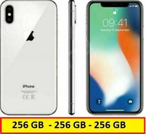 APPLE IPHONE X 256GB -GRAU SILBER FAST WIE NEU Handy Smartphone Ohne Vertrag WOW - Bild 1 von 6