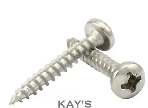 POZI DRIVE PAN HEAD CHIPBOARD WOOD SCREWS A2 STAINLESS STEEL 3mm 4mm 5mm 6mm - Picture 1 of 2