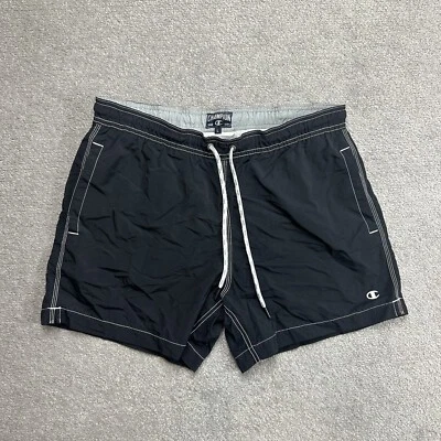 CHAMPION Herren Badehose Badeshorts Gr. L Beach Shorts Boxer Logo 23605 Schwarz - Bild 1 von 4