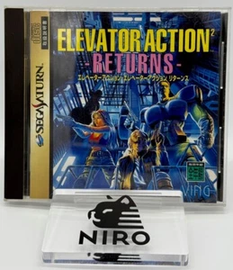 Sega Saturn Elevator Action Returns 2 Tested Excellent Condition - Picture 1 of 15