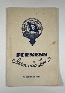 1934 Monarch of Bermuda Passenger List - NY to Bermuda - Furness-Bermuda Line - Picture 1 of 4