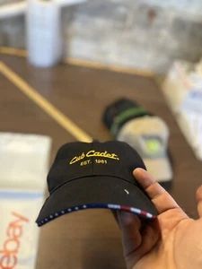 Cub Cadet Baseball Hat Black Strapback Cap Embroidered Logo Lawnmower One Size - Picture 1 of 3