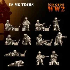 WW2 US 30 & 50 Cal MG Teams - Bild 1 von 1