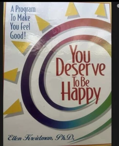 You Deserve To Be Happy Ellen Kreidman Ph.D. Cassette Tapes With Work Book - Picture 1 of 4