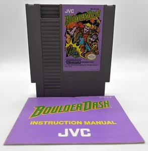 Boulder Dash mit Original Handbuch (Nintendo | NES) Retro Videospiel - Getestet - Bild 1 von 21