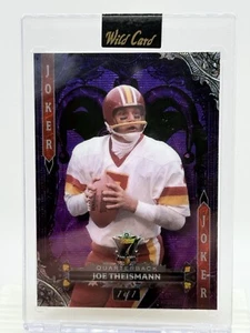 Joe Theisman 2024 Wild Card 7 Card Studs Joker 1/1 - Picture 1 of 2
