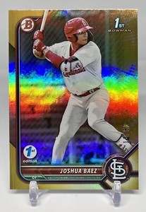 2022 Bowman 1st Edition Joshua Baez Prospects Gold Foil /50 #BPPF-112 Cardinals