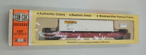 HO Con-Cor Santa Fe SFLC 254110 48' Flat car w/ JB Hunt Container NOS - Damaged - Picture 1 of 14
