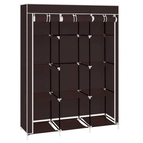 4 Niveles 10 Cubo Tela Armario Armario Perchero Almacenamiento Espacio Organizador Estante Foto 1 de 4