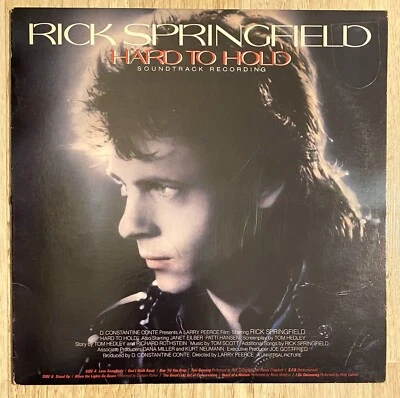 Rick Springfield Hard To Hold Soundtrack Recording 1984 RCA Vinyl LP VG - Image 1 of 4