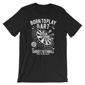 Camiseta Born To Play Dart. Camiseta 100% Algodón Premium NUEVA - Imagen 1 de 7