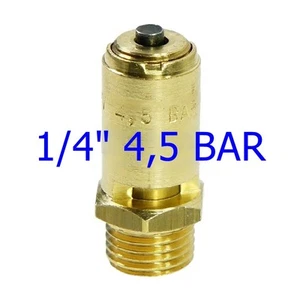 Válvula de seguridad válvula de compresor 1/4" 4,5 bar para compresores bomba ABAC - Imagen 1 de 1