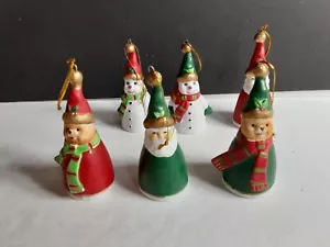 Vintage World Bazaars Weihnachtsglocke Ornamente - 6er Set - Bild 1 von 3