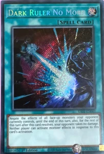 Dark Ruler No More RA01-EN060 Secret Rare 1st Edition YuGiOh TCG Card - Picture 1 of 1