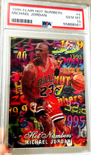 1995 FLAIR HOT NUMBERS 3-D MICHAEL JORDAN PSA 10