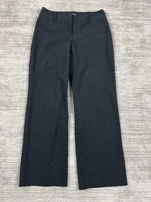 Pantalones Worthington para mujer 2P negros a cuadros calce moderno corte bootcut Foto 1 de 4