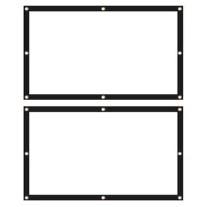  2 Pack Knitterfreie Projektionsleinwand Aufblasbare Projektionswand - Bild 1 von 12