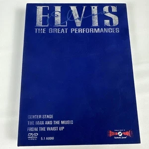 Pre-owned~Elvis Presley (DVD, 2002) The Great Performances 3 Disc Box Set! - Foto 1 di 8