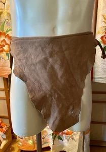 100% Handmade men's Loincloth. Quality Italian leather. Stag Brown, NEW SB201 - Picture 1 of 6