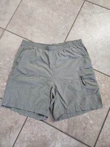 Pantalones Cortos Columbia Titanio Caqui Verde Embalables Bolsillos Talla L-36-38 Cordón  - Imagen 1 de 4