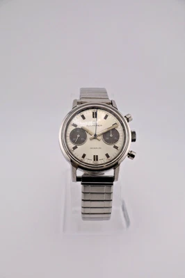 Vintage Bucherer Panda Chronograph Valjoux 7733 Manual Wind Swiss Men's Watch - Image 1 of 4