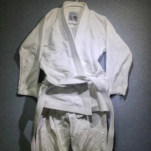 Moya Brand A1 White BJJ Gi Jiu Jitsu Kimono Uniform Jacket Pants Belt Adult Set - Picture 1 of 16