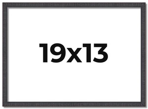 Cornice 19x13 marrone cornice portafoto moderna UV acrilico, supporto senza acidi - Foto 1 di 10