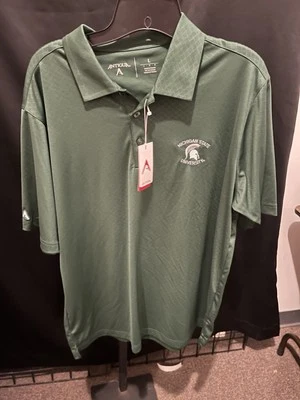 Men’s Size L Michigan State University Spartans polo shirt new Antigua sale - Image 1 of 3