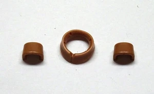 2 x MANSCHETTE + 1 x KRAGEN BRAUN Südstaatler Nordstaatler Soldat Garde Custom - Picture 1 of 6
