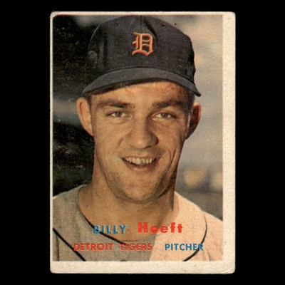 Billy Hoeft #60 1957 Topps Detroit Tigers Baseball Card MLB EX - Image 1 of 3