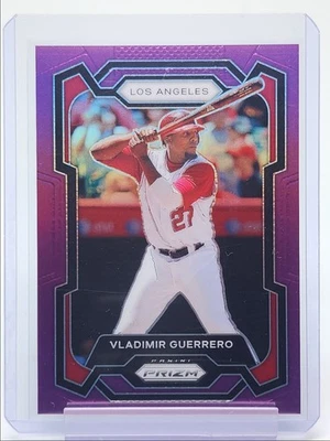 VLADIMIR GUERRERO 2024 PANINI PRIZM BÉISBOL PÚRPURA LOS ANGELES /99 Q4854 Foto 1 de 2
