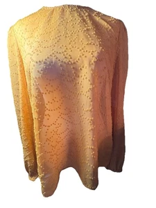 THE FIFTH LABEL Size M designer dressy L/S blouse  in a golden mustard #387 - Picture 1 of 5