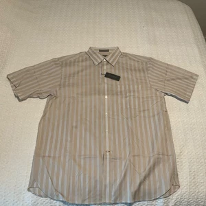 Daniel Cremieux Signature Collection Shirt Short Sleeves Stripes Size Large NWT - Picture 1 of 12