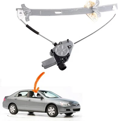 Conjunto de motor regulador de ventana para 03-07 Honda Accord 4 puertas lado del pasajero delantero Foto 1 de 2