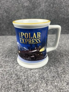 THE POLAR EXPRESS BELIEVE 3D Raised Coffee Mug Cup Dishwasher Microwave Safe - Picture 1 of 10