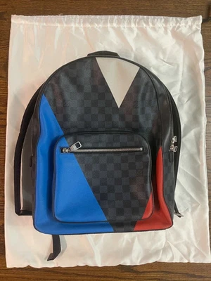 Mochila Louis Vuitton Damier Cobalt Copa América Regata Josh Lona Recubierta Foto 1 de 4