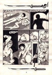 1986 Aircel Comics SAMURAI #8 page 7 Barry Blair NIGHTWYND - Original Comic Art - Picture 1 of 1