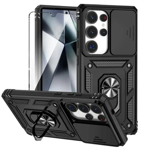 Funda de teléfono de grado militar con cubierta de cámara deslizable para Galaxy S25 Ultra - Imagen 1 de 8