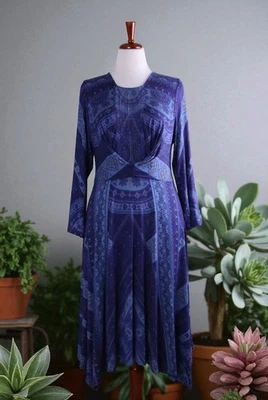 Vestido asimétrico SOFT AROUND $120 suave elástico cachemira talla grande pequeño Foto 1 de 4